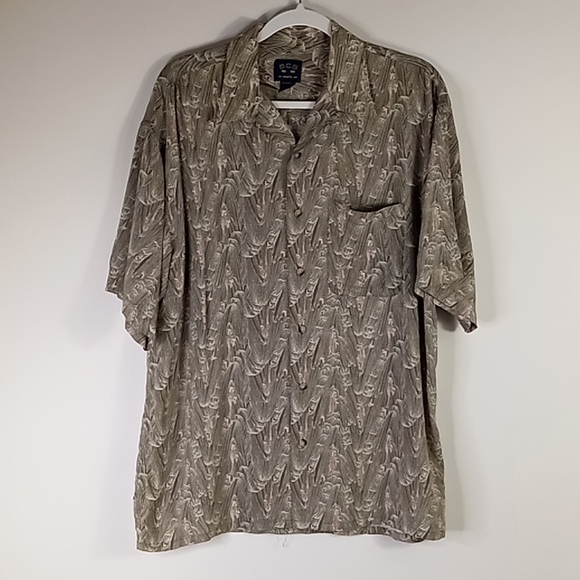 BCS Casual Button Up Shirt Men's Size Medium - Picture 4 of 15